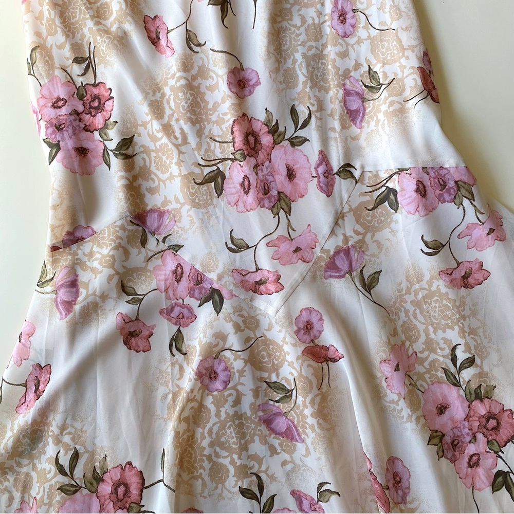 Vintage Y2K Pink Cowl Neck Maxi Dress - Picture 8 of 10